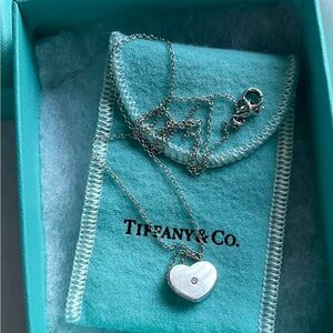 Tiffany & Co. Silver Heart Pendant Necklace